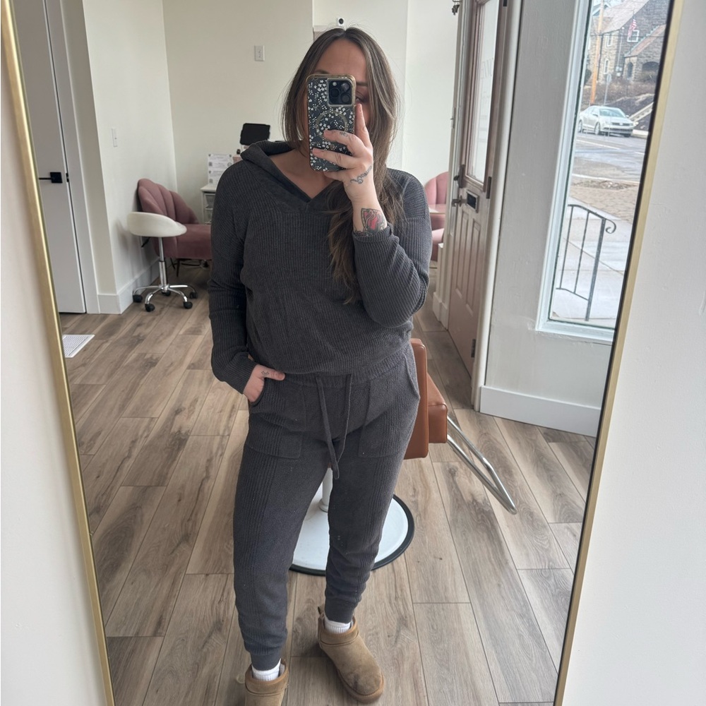 Barefoot Dreams CozyChic Hoodie & Jogger Set | size S | matching lounge set
